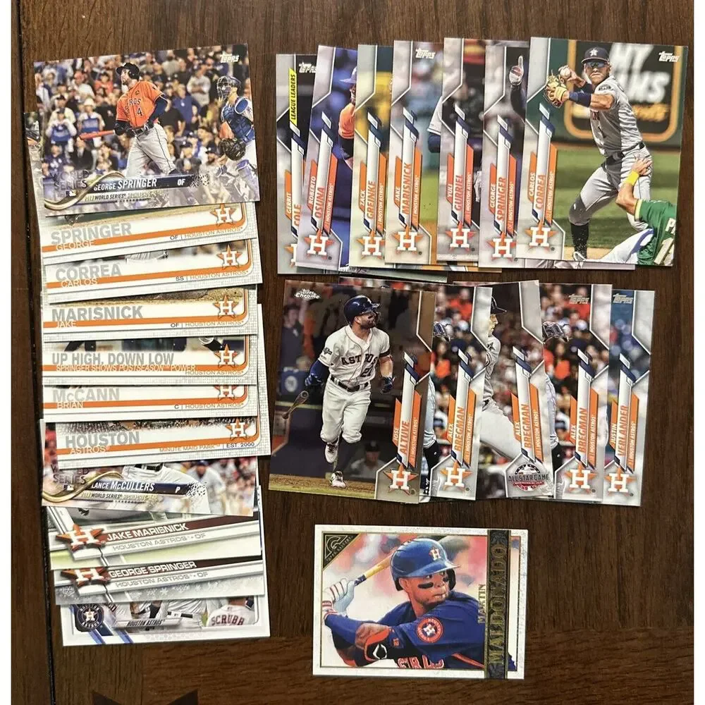 Houston Astros Baseball Trading Card Lot 199 Different